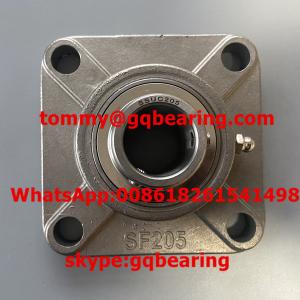China Stainless Steel Flange Pillow Block Ball Bearing SSUCF205 on sale