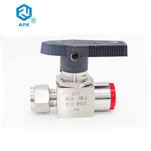 AFK Hydraulic Stainless Steel Ball Valve 316 Double Ferrule Threaded 1000Psi