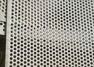 China Round Hole 1.2mm 1m Width Stainless Steel Perforated Sheet on sale