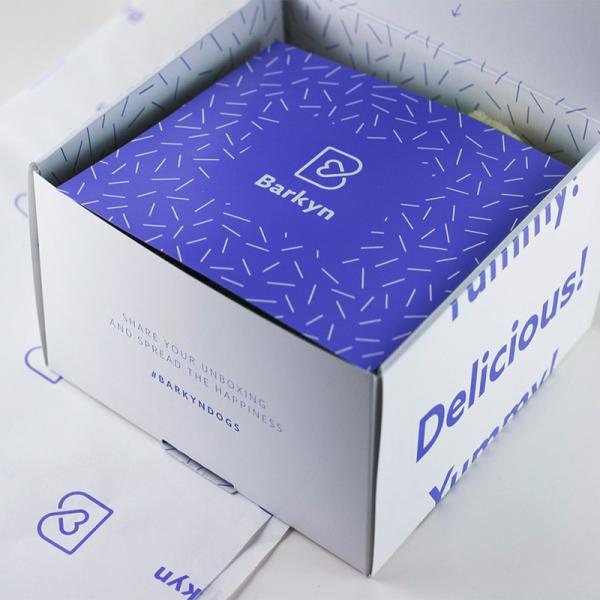 Custom Printing HigH Flat End Pack Die Cut Folding 3-ply Corrugated White Flower Mailer Boxes