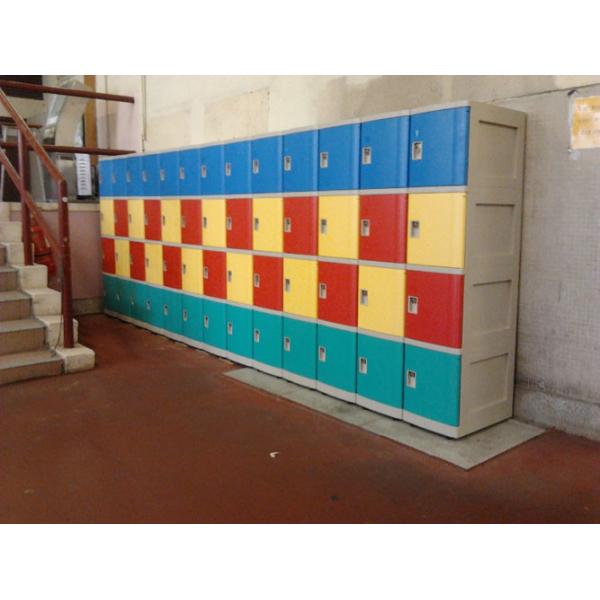 Yellow School Lockers ABS Material , Vandal Resistant Small School Lockers