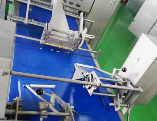 Quality Configured Various Fillers Sausage Roll Machine With 2 Freezing Tunnels For Filled Pastry for sale