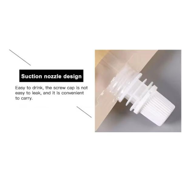 Custom Reusable Fruit Juice Pouch Drink Stand Up Plastic Pouch Packaging