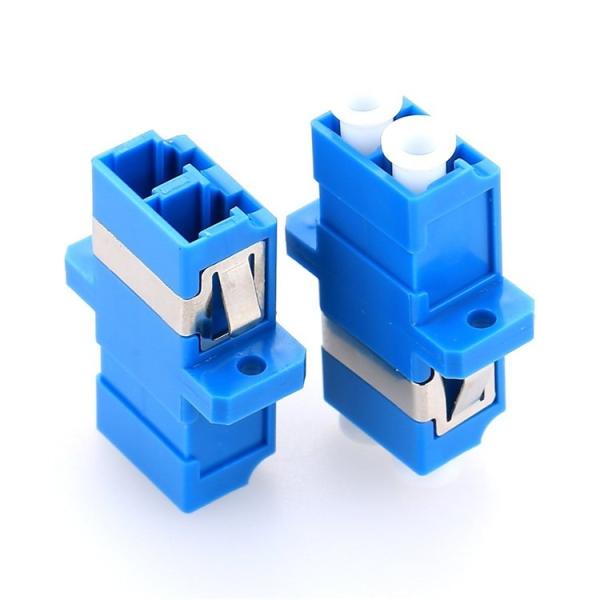 LC / APC Duplex Single Mode Fiber Adapter Coupler With LC Duplex Foot