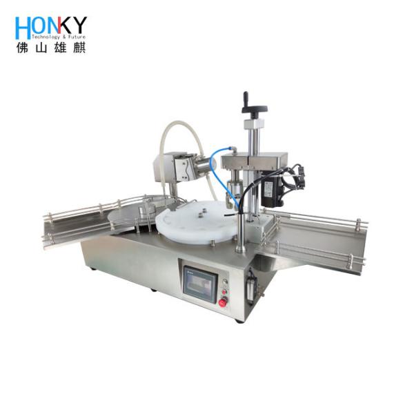 Quality Essential Lotion Rotary Bottle Filling And Capping Machine With Bottle Feeder For Vial Packing for sale