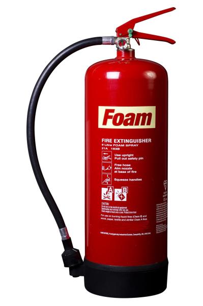Quality Tripod Type 9 Litre Foam Fire Extinguisher Easy Installation Red With Foot for sale