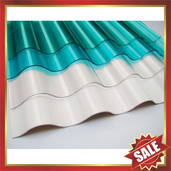 Quality corrugated polycarbonate sheet,polycarbonate corrugated sheet,roofing sheet,corrugated pc sheet-excellent roofing cover! for sale