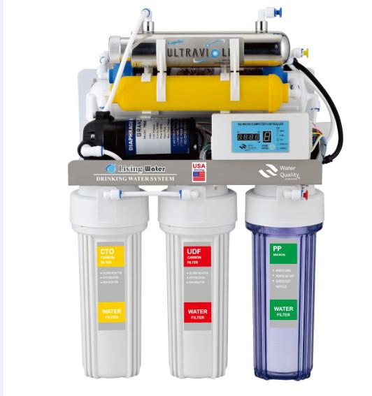 Quality Oem 220v Alkaline Reverse Osmosis Water Filtration System With Uv Lamp for sale