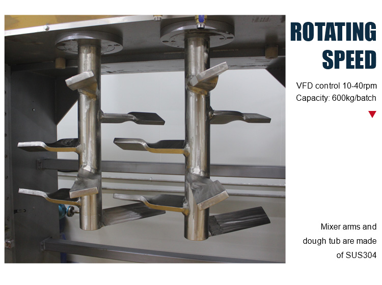 Big Capacity 304 Stainless Steel Biscuit Making Machine Large Stand Commercial Dough Mixer