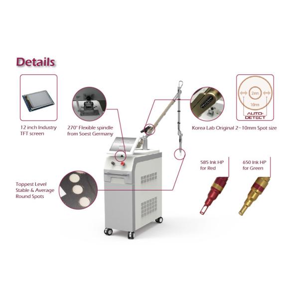 Qswitch & long pulse 2 mode combined 1ms long pulse nd yag laser hair removal machine