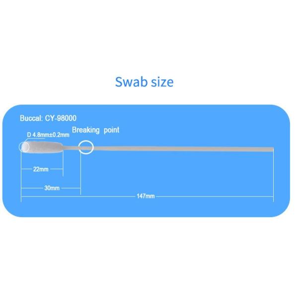Antigen Detection Sampling Nylon Flocked Swab Medical Disposable Nasal Swab