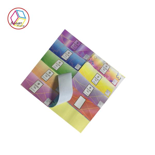 Quality Colorful Gift Wrapping Paper / Self Adhesive Printer Paper Sticker Label for sale