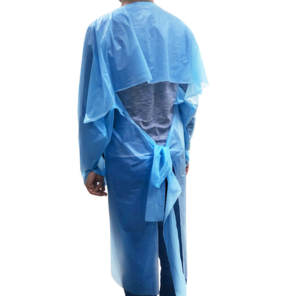 Anti Virus Protective Clothing Aprons , Disposable Plastic Aprons With Sleeves