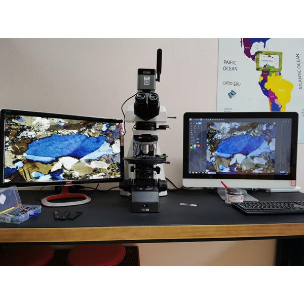 OPTO-EDU A15.1091-T plm polarized light microscopy Manual Transmit 12V 100W Halogen Semi APO ECO