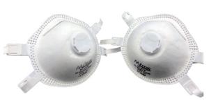 Non Woven Ffp3v Valved Dust Mask With Filtering Facepiece Respirator Ce Standard