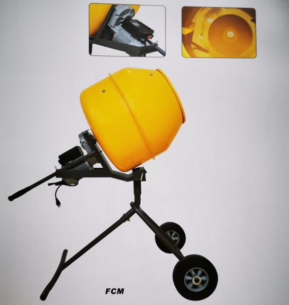 Quality 160L Mini Concrete Mixer Machine Yellow Cement Mixing Machine for sale
