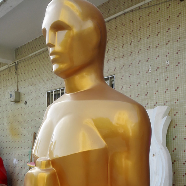 90th Oscar Award mascots statues sculptures for sale with golden color fiberglass as event party decoration