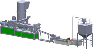 Buy cheap Electrcial Heating Polyester Recycling Machine Customerized Pet Recycling Plant 500kg/Hr product