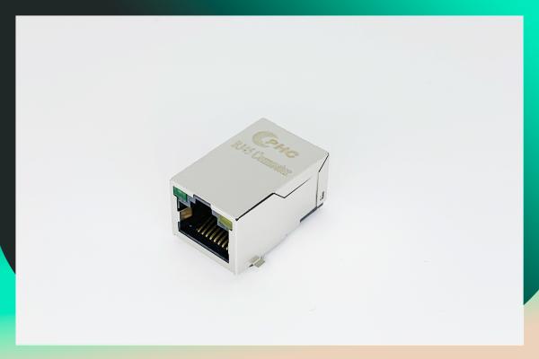 Quality 8- Pin EMI SMT RJ45 Female Connector With LED 10/100 Base And Magnetic SMD for sale