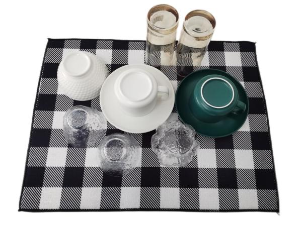 Quality 220 Gsm Kitchen Usage  Countertop Dish Drainer Drying Mat  Microfiber for sale
