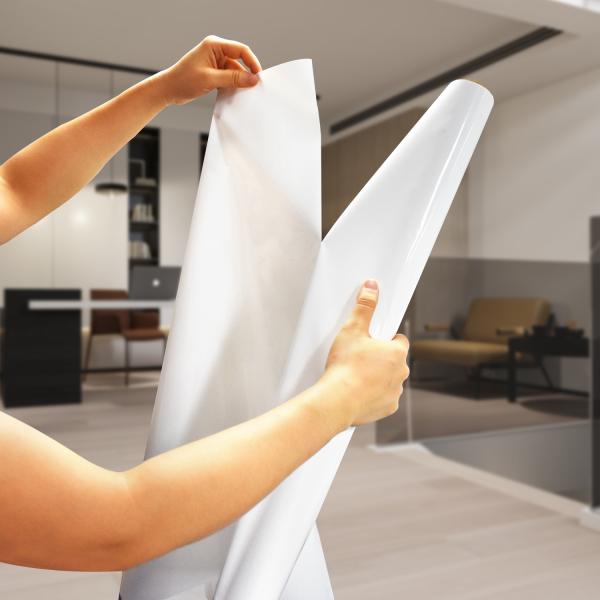 UCI White Gloss Double Sides Static Whiteboard Sheet In Roll Dry Erase