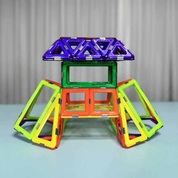 Quality STEM Learning Magnetic Construction Toys City Gate Structure Magnetic Shape Blocks for sale