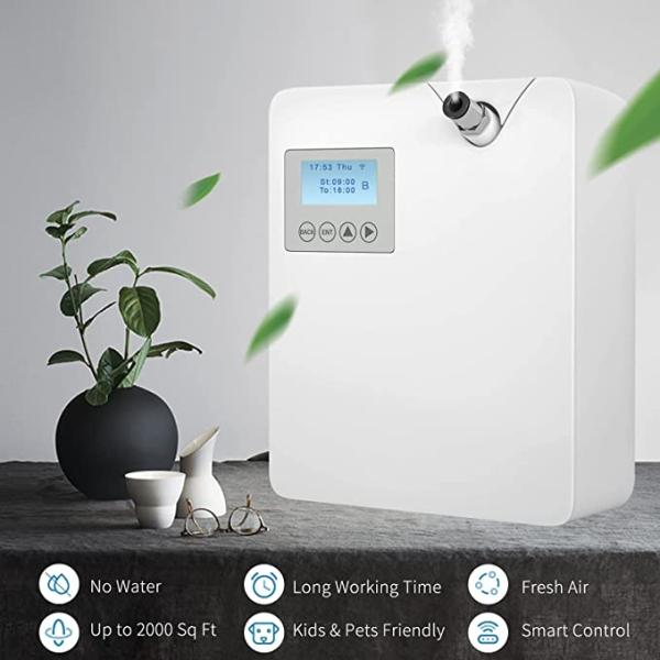 Smart WIFI Hotel Lobby Scent Fragrance Diffusers Machine HVAC Aroma Oil Electric Scent Diffuser Machine For Scent Marketing