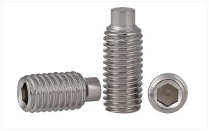 China DIN915 Metal Set Screws Stainless Steel , Headless Hex Socket Set Screw on sale