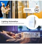 WiFi 240V 2 Gang Tuya Smart Switch With Google Alexa Voice Control