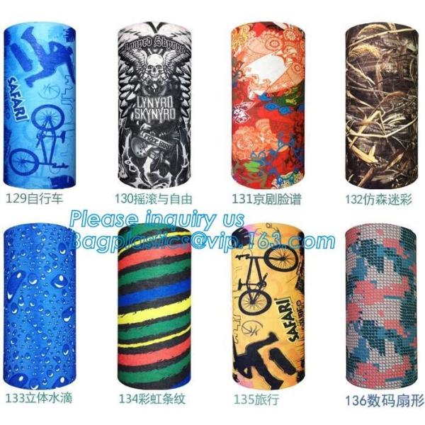 custom colorful seamless multifunctional bandana,Bespoke multifunctional seamless tube sun protection face mask scarf ba