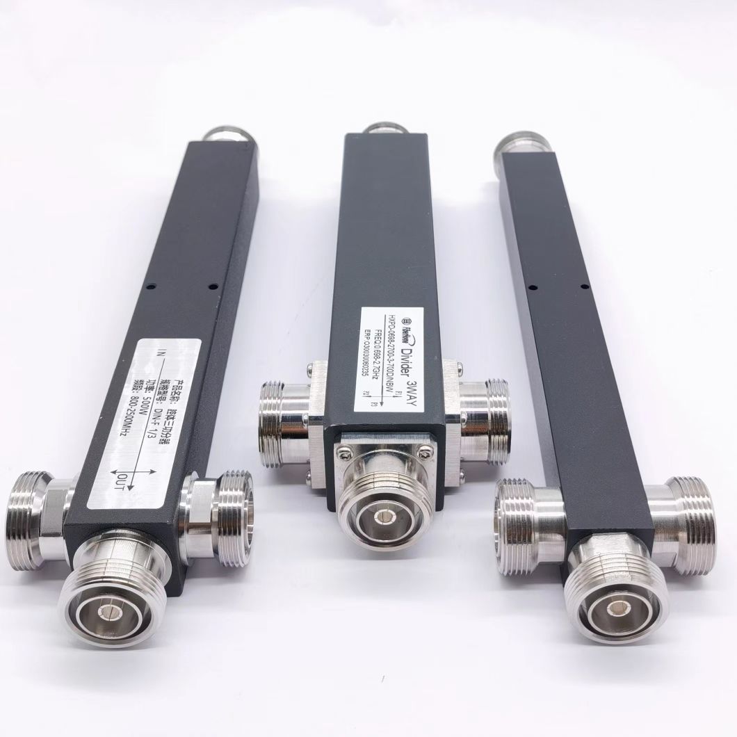 DIN Connector 617-4000MHz RF Power Splitter Power Divider 3 Way