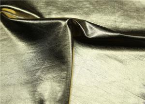 Custom PU Synthetic Leather Gold Pearlied Color 54  Width For Backpack