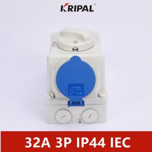 Buy cheap IEC IP44 32A Single Phase Switch Socket With mechanical interlock product