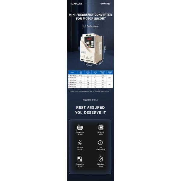 V/F Control Variable Frequency Inverter For 220V 380V Industrical machine