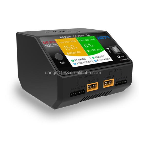 Smart AC/DC Dual Lipo Battery Charger 650W 15A RC FPV Drone Charger