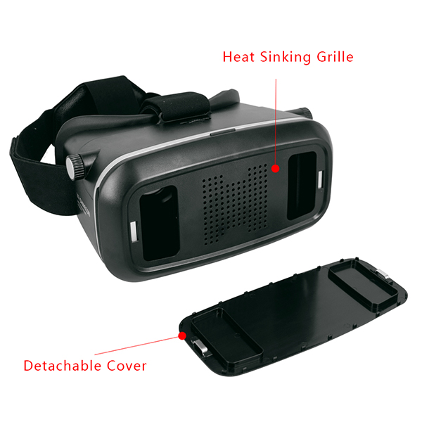 VR Shinecon high quality vr 3d glasses virtual reality 3d glasses low price HMD 3d vr box2