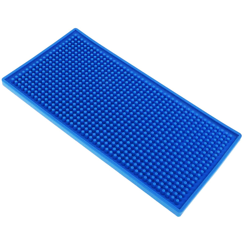 Minglu BM-006 Bar Mats Blue Rubber Counter Top Service Mat for Home Bar Cafe Party Wedding