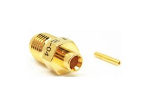 DC - 18GHz Frequency Range Straight Bulkhead Female SMA RF Connector
