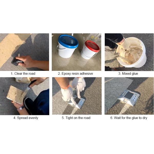 Road Safety Stud Safebuild IP68 Waterproof Solar Powered Aluminum Embedded Cat Eyes LED Road Studs