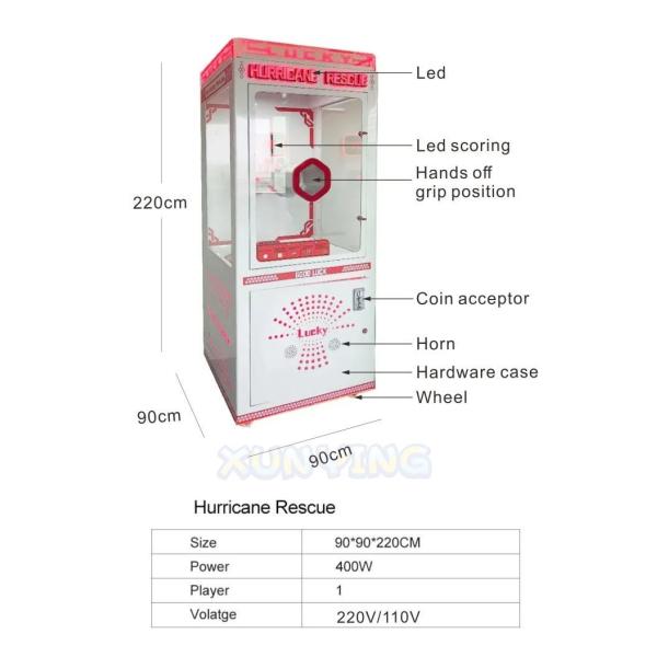 Coin Pusher Arcade Game Machine L110*W115*H214 CM For Kids