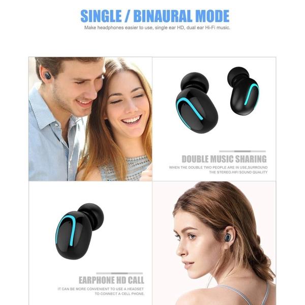 Bluetooth Noise Cancelling Waterproof Headphones Handsfree Wireless Earbuds
