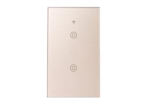 China 3 Gang Smart Light Switch Wifi USA American Style With Glass Touch Panel on sale