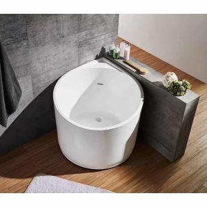 Eco Friendly Black Freestanding Corner Soaking Tub 950*950*720MM