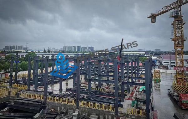 Quality High Flexibility Steel Structure Workshop Net Structure for Factory Building / Power Station for sale