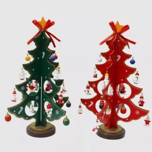 Buy cheap DIY Wooden Christmas Tree Gift Ornament Table Desk,Christmas Ornaments,Christmas Crafts product