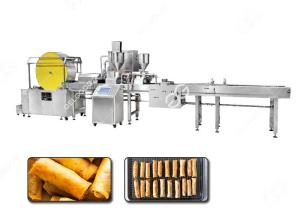 China Fully Automatic Spring Roll Production Line/Lumpia Machine For Sale 3000pcs/h on sale