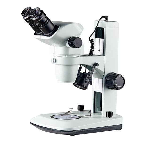 Quality stereo zoom microscope track stand binocular zoom microscope down light 6.7X-45X for sale