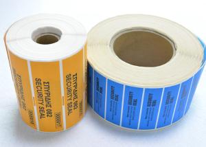 Buy cheap Tamper Evident Security OPEN VOID Security Labels With CMYK Printing product