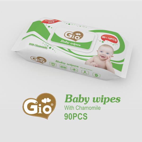 Pure Water Baby Wipes for Skin Hand and Mouth Cleaning 20*15cm No Alcohol