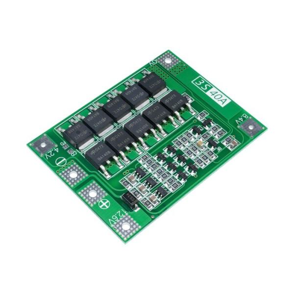 Quality 3S 40A 11.1V 12.6V 18650 Lithium Battery Charging Module PCB BMS for sale